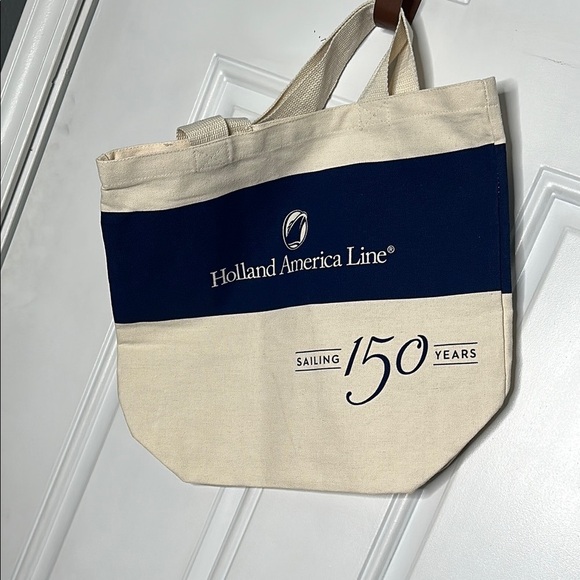 Holland America Cruise Line YOU GET 2 Canvas Tote Bags in Excellent Condition - Picture 5 of 7